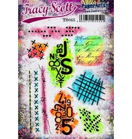 PAPER ARTSY PAPER ARTSY TRACY SCOTT TS065 CLING STAMP SET