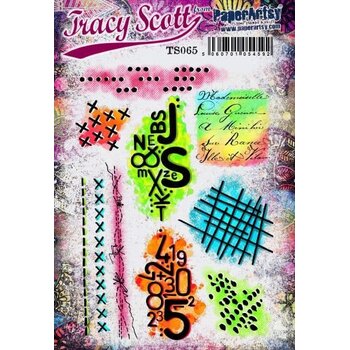 PAPER ARTSY PAPER ARTSY TRACY SCOTT TS065 CLING STAMP SET