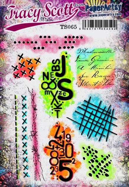 PAPER ARTSY PAPER ARTSY TRACY SCOTT TS065 CLING STAMP SET