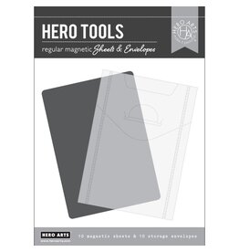 HERO ARTS HERO ARTS REGULAR 5X7 MAGNETIC SHEETS & STORAGE ENVELOPES 10/PK