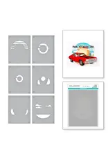 SPELLBINDERS SPELLBINDERS MINDY EGGEN CLASSIC ROAD LEGENDS COLLECTION SCENIC DRIVE STENCIL SET