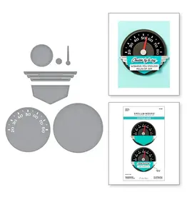 SPELLBINDERS SPELLBINDERS MINDY EGGEN CLASSIC ROAD LEGENDS COLLECTION SPEEDOMETER ETCHED DIE SET
