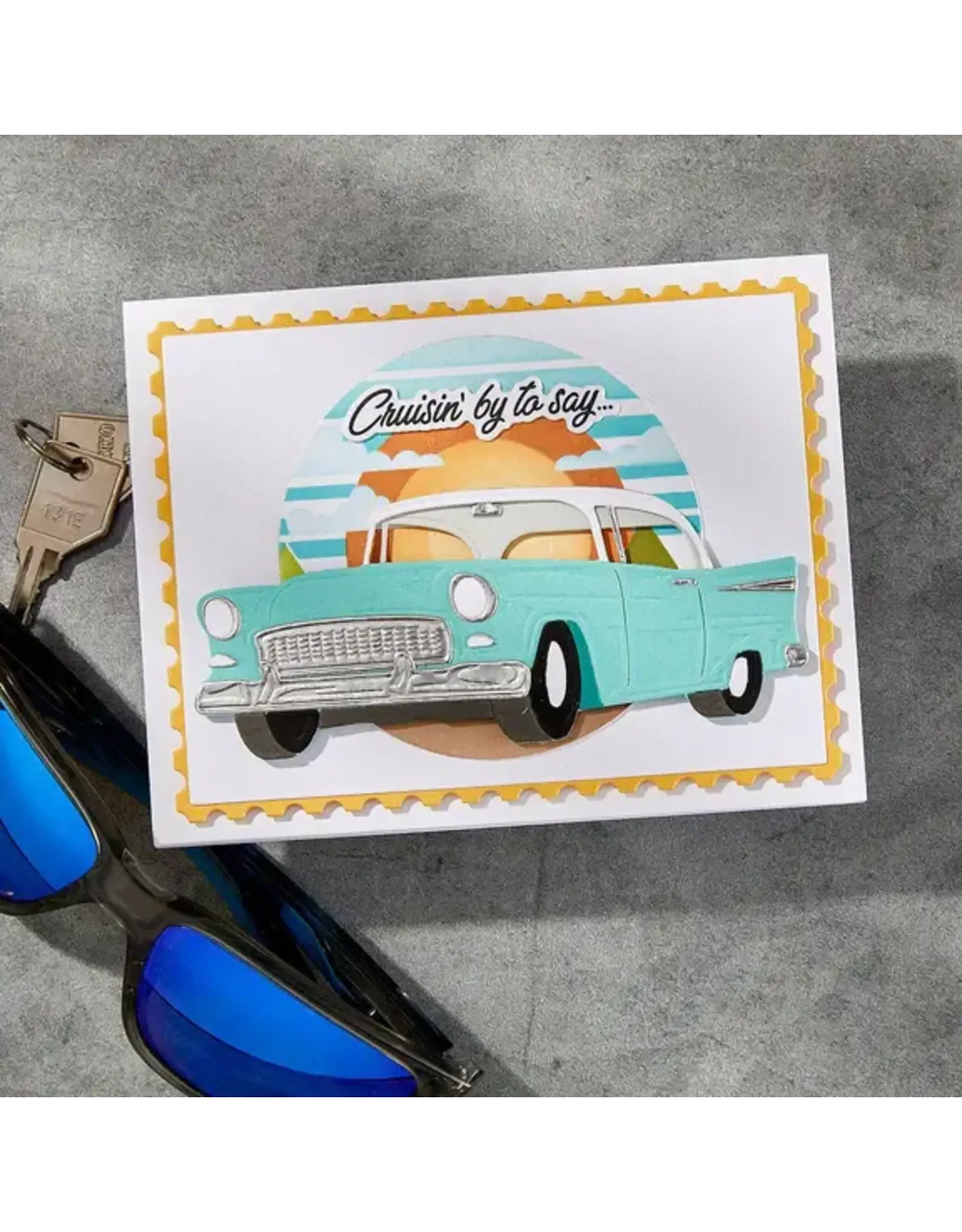 SPELLBINDERS SPELLBINDERS MINDY EGGEN THE CLASSIC ROAD LEGENDS CLASSIC CAR ETCHED DIE SET