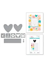 SPELLBINDERS SPELLBINDERS SIMPLE STORIES CRAFTY BABE COLLECTION LABELS & ICONS ETCHED DIE SET