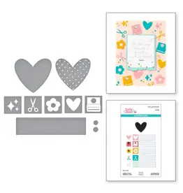 SPELLBINDERS SPELLBINDERS SIMPLE STORIES CRAFTY BABE COLLECTION LABELS & ICONS ETCHED DIE SET