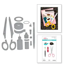 SPELLBINDERS SPELLBINDERS SIMPLE STORIES CRAFTY BABE COLLECTION CRAFTY TOOLS ETCHED DIE SET