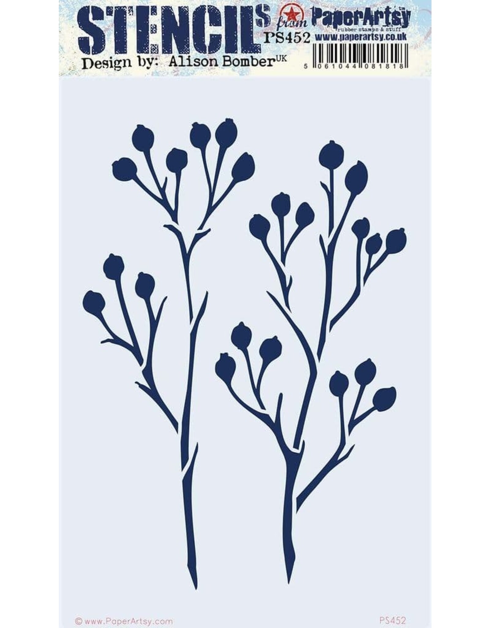 PAPER ARTSY PAPER ARTSY ALISON BOMBER PS452 STENCIL
