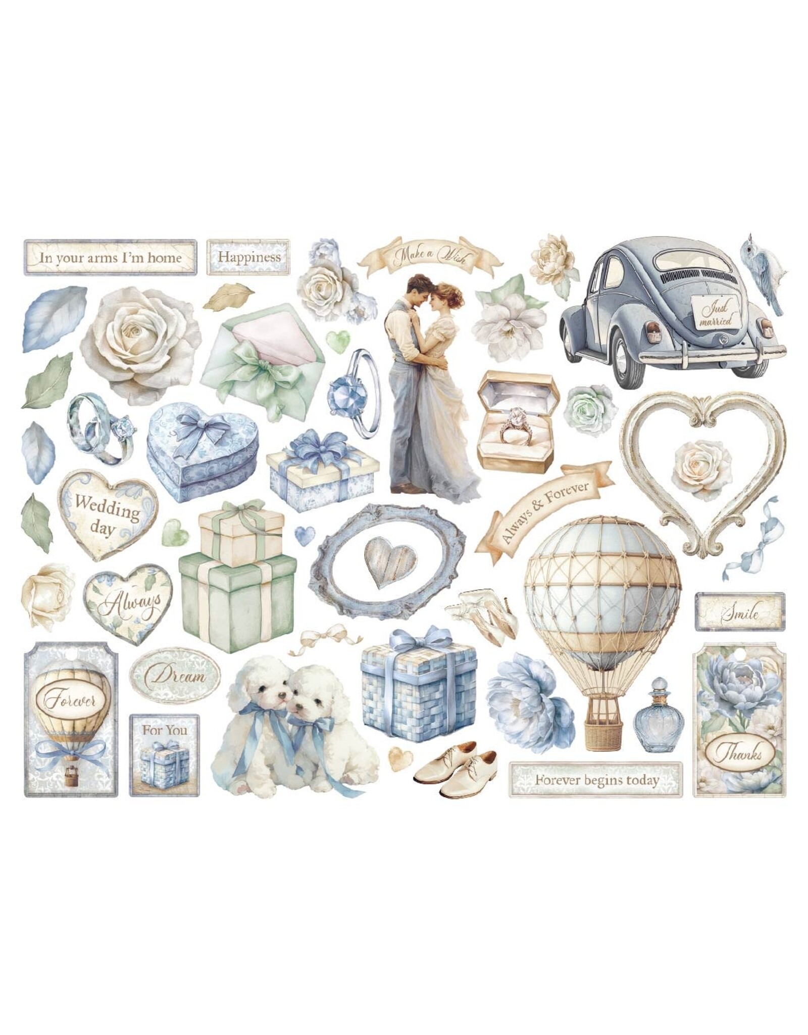 STAMPERIA STAMPERIA TIMELESS CHIPBOARD DIE CUTS