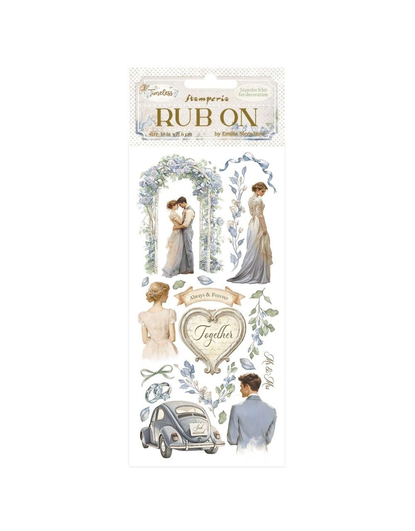 STAMPERIA STAMPERIA TIMELESS WEDDING RUB-ON