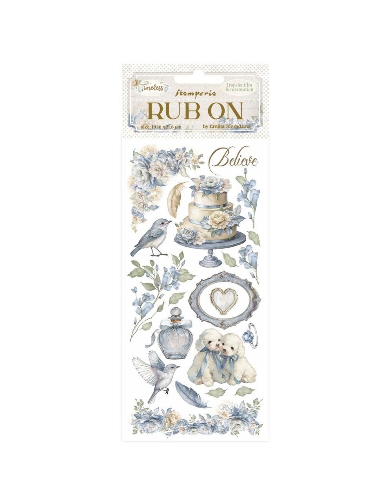 STAMPERIA STAMPERIA TIMELESS CAKE RUB-ON