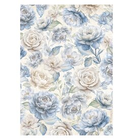 STAMPERIA STAMPERIA TIMELESS BIG ROSES A4 RICE PAPER