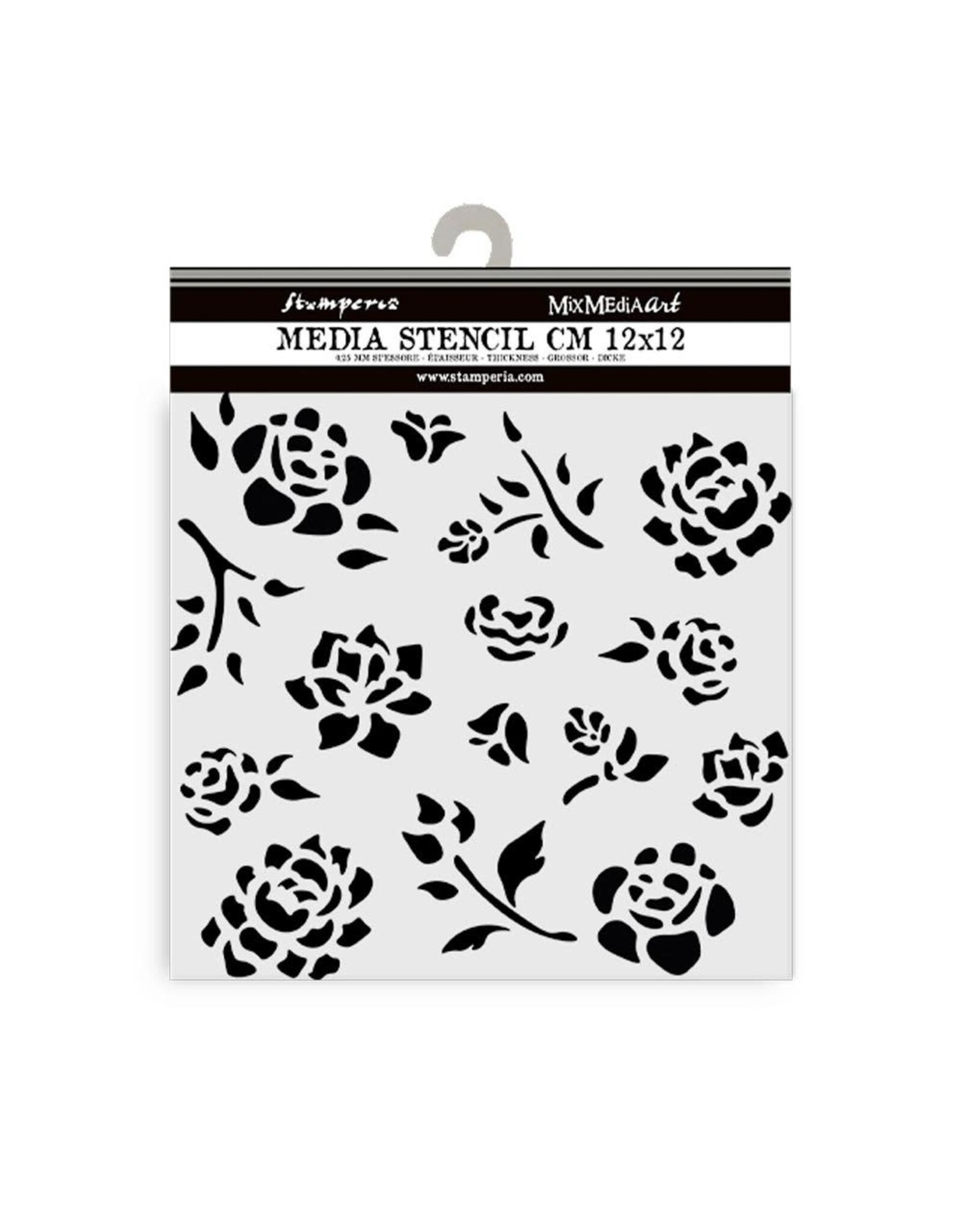 STAMPERIA STAMPERIA TIMELESS BUDS PATTERN 12x12cm STENCIL