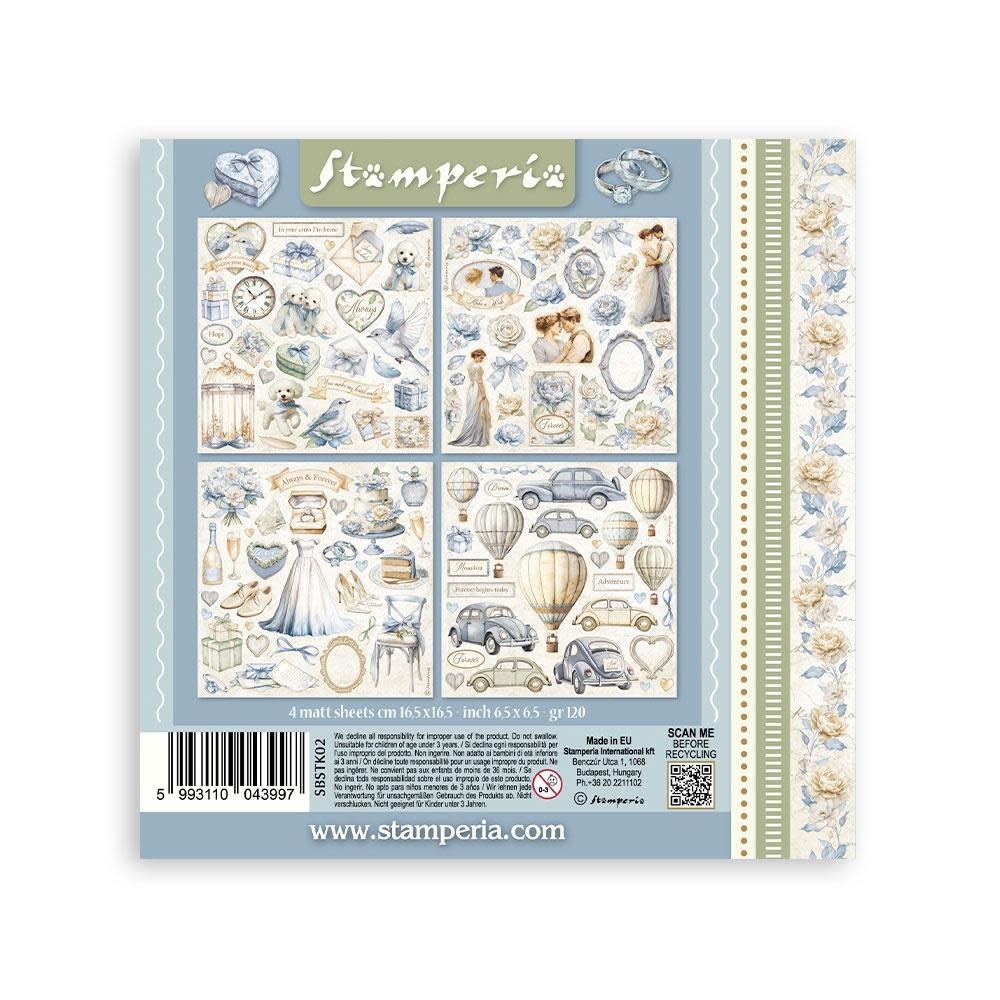 STAMPERIA STAMPERIA TIMELESS STICKERS 4/PK