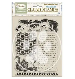 STAMPERIA STAMPERIA TIMELESS BACKGROUNDS CLEAR STAMP SET