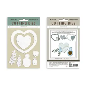STAMPERIA STAMPERIA WOODEN HEART A6 DIE SET
