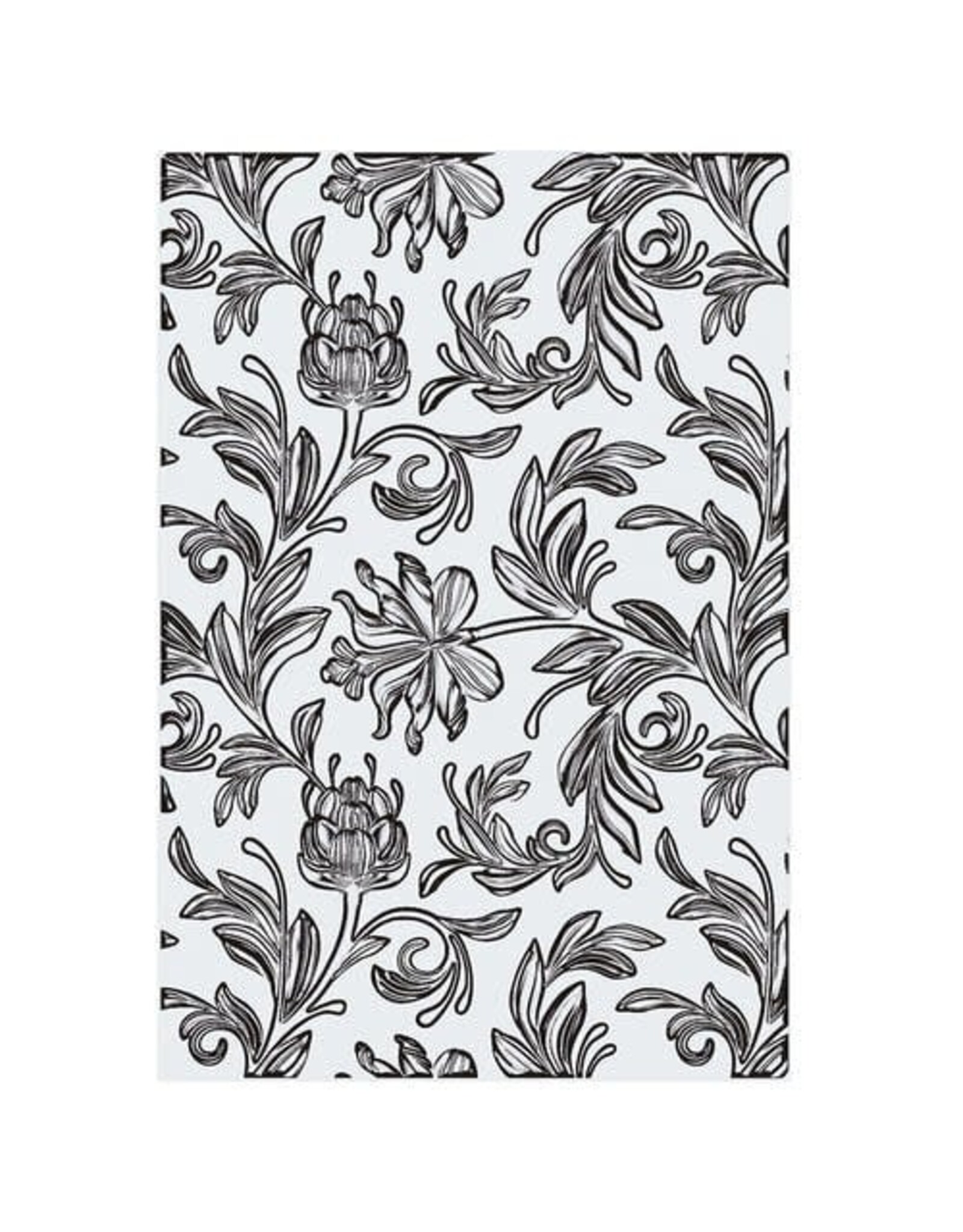 SIZZIX SIZZIX TIM HOLTZ 3D TEXTURE FADES BOTANICAL LARGE A5 EMBOSSING FOLDER