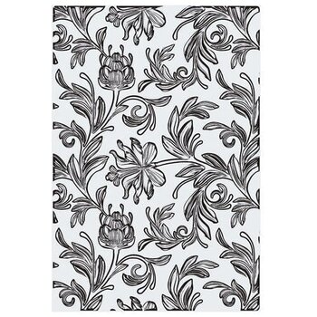 SIZZIX SIZZIX TIM HOLTZ 3D TEXTURE FADES BOTANICAL LARGE A5 EMBOSSING FOLDER