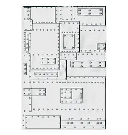 SIZZIX SIZZIX TIM HOLTZ 3D TEXTURE FADES FOUNDRY LARGE A5 EMBOSSING FOLDER