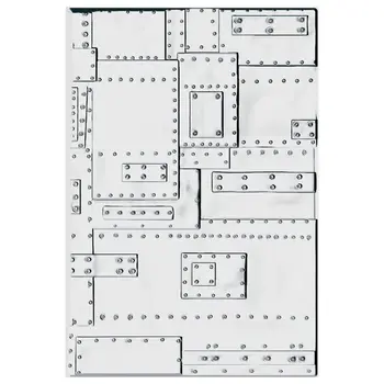 SIZZIX SIZZIX TIM HOLTZ 3D TEXTURE FADES FOUNDRY LARGE A5 EMBOSSING FOLDER