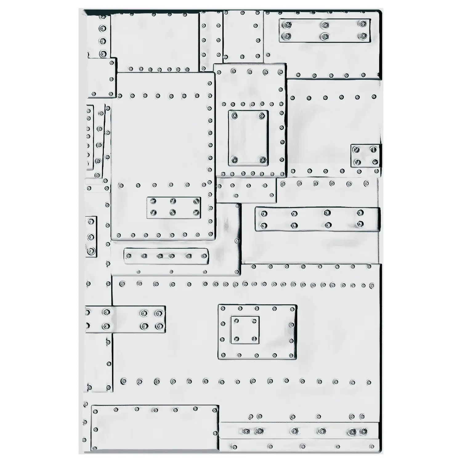 SIZZIX SIZZIX TIM HOLTZ 3D TEXTURE FADES FOUNDRY LARGE A5 EMBOSSING FOLDER