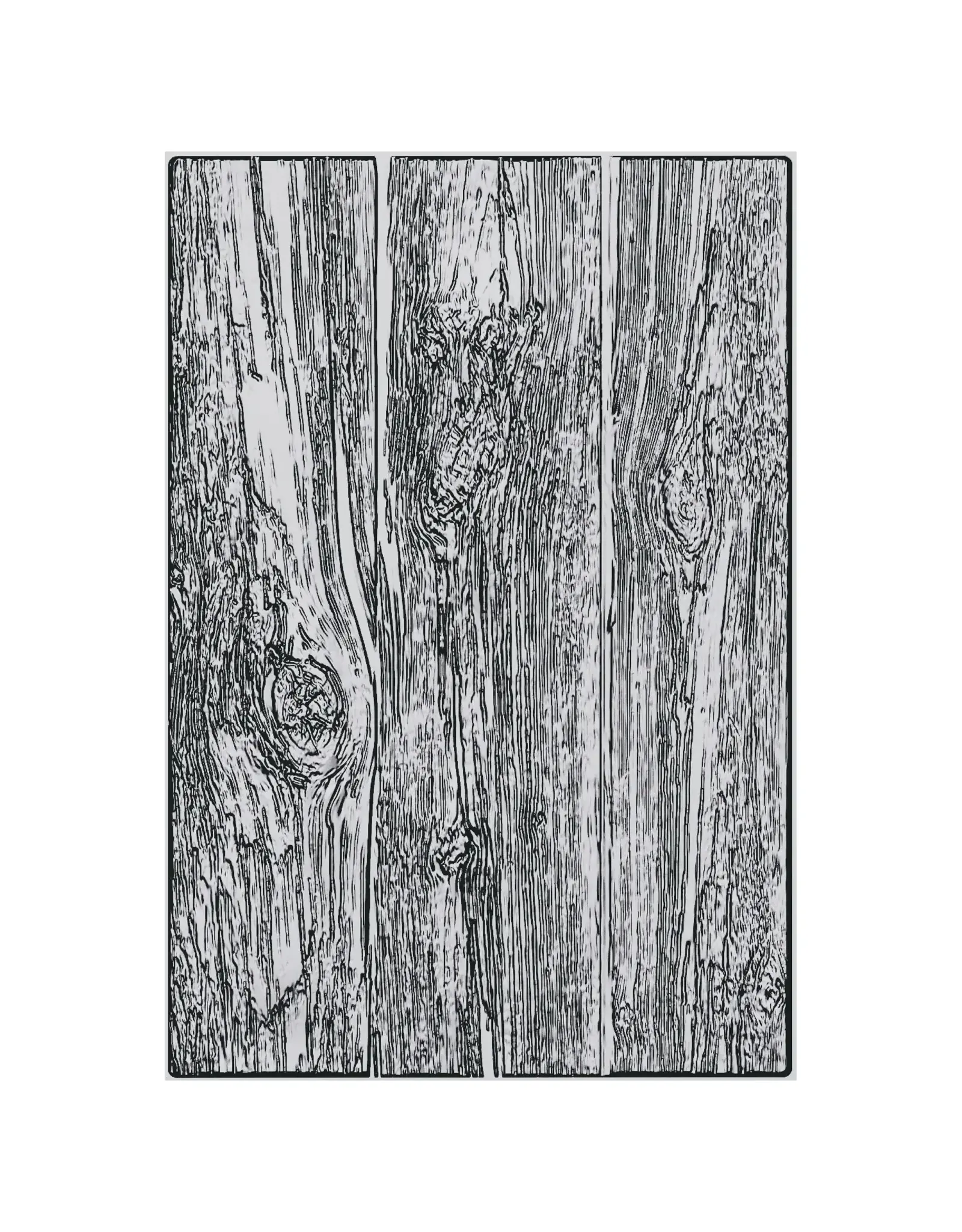 SIZZIX SIZZIX TIM HOLTZ 3D TEXTURE FADES LUMBER LARGE A5 EMBOSSING FOLDER