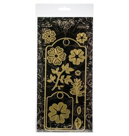 GRAPHIC 45 GRAPHIC 45 STAPLES LARGE TAG, ATC TAG & FLOWER METAL DIES