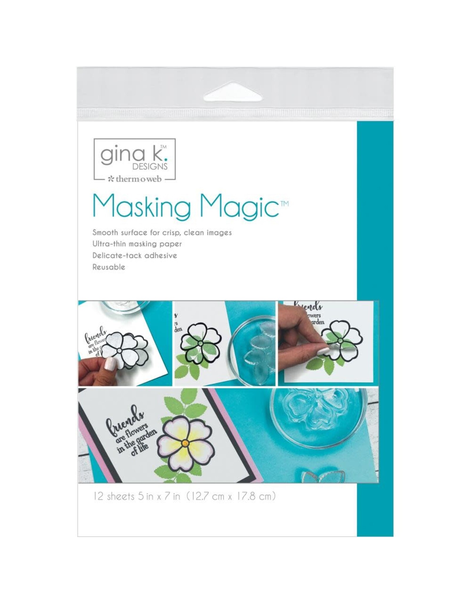 GINA K DESIGNS GINA K DESIGNS MASKING MAGIC SHEETS 5x7 12PK