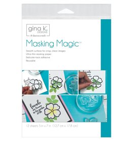 GINA K DESIGNS GINA K DESIGNS MASKING MAGIC SHEETS 5x7 12PK