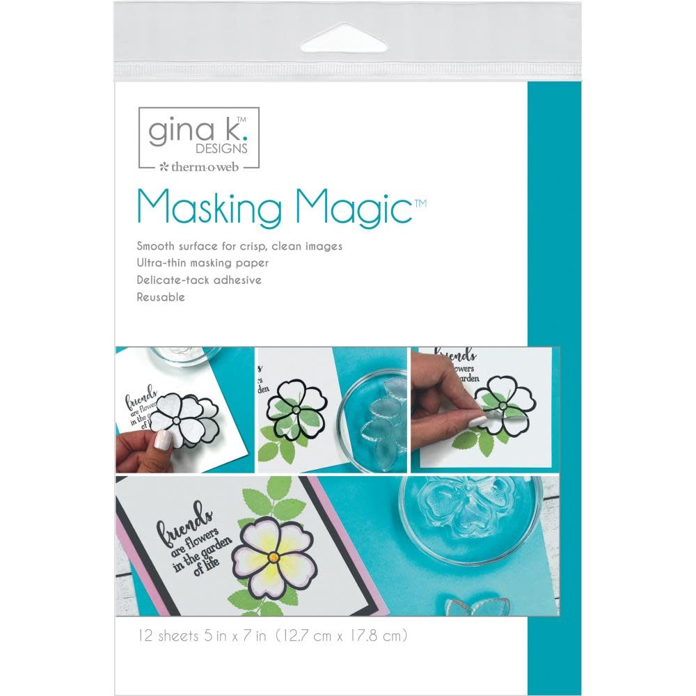 GINA K DESIGNS GINA K DESIGNS MASKING MAGIC SHEETS 5x7 12PK