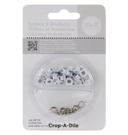 WE R MEMORY KEEPERS WE R MEMORY KEEPERS WHITE EYELETS & WASHERS FOR CROP-A-DILE