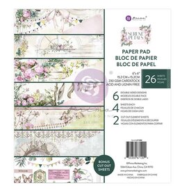 PRIMA PRIMA SERENE PETALS 6X6 PAPER PAD 26 SHEETS