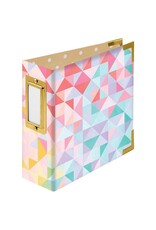 WE R MEMORY KEEPERS WE R MEMORY KEEPERS PAIGE EVANS GEOMETRIC PAPER WRAPPED D RING ALBUM 4X4