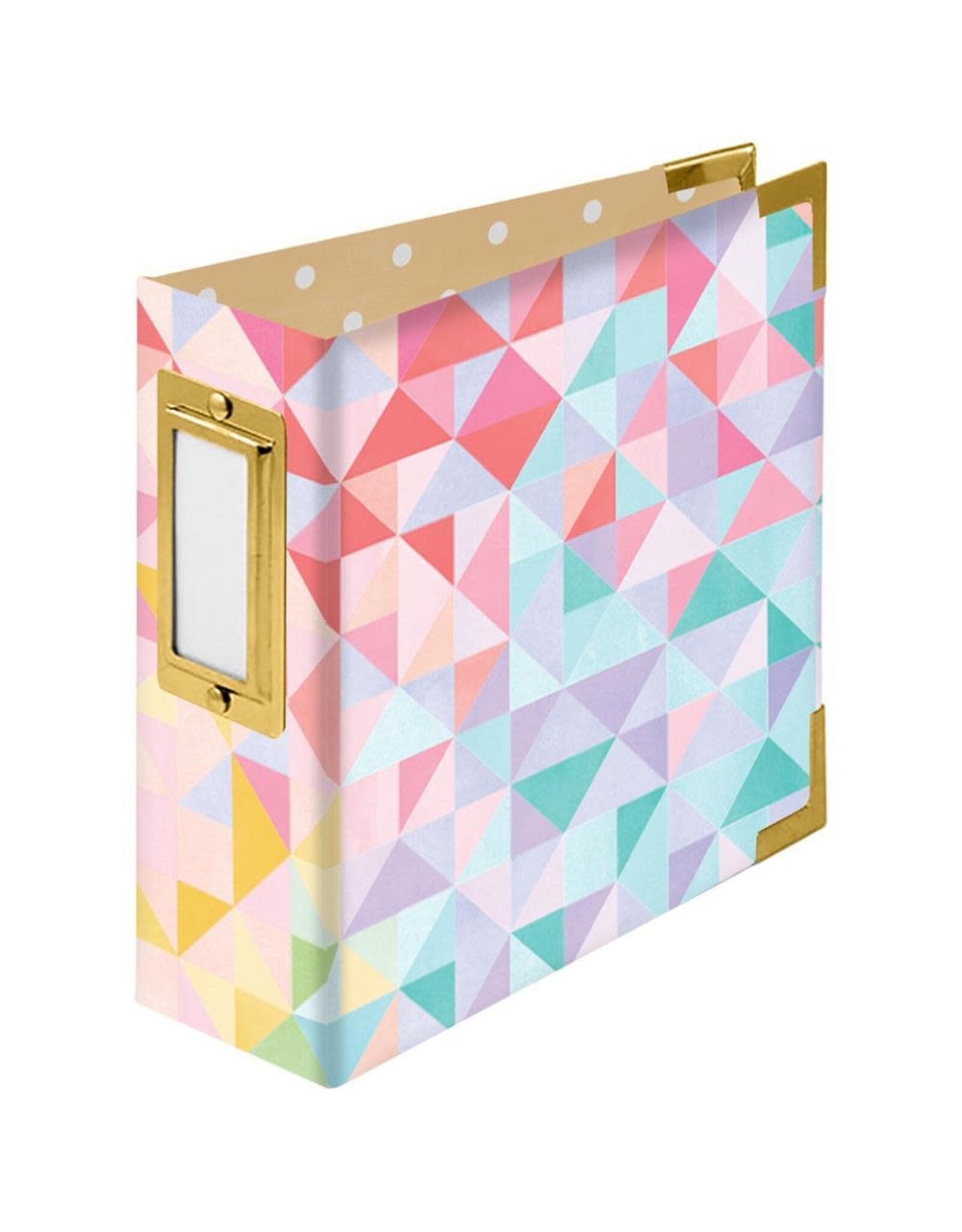 WE R MEMORY KEEPERS WE R MEMORY KEEPERS PAIGE EVANS GEOMETRIC PAPER WRAPPED D RING ALBUM 4X4