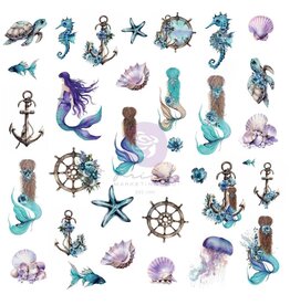 PRIMA PRIMA MERMAID'S TREASURES EPHEMERA 66 PIECES