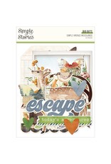 SIMPLE STORIES SIMPLE STORIES SIMPLE VINTAGE WOODLANDS BIG BITS & PIECES 21/PK