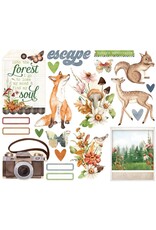 SIMPLE STORIES SIMPLE STORIES SIMPLE VINTAGE WOODLANDS BIG BITS & PIECES 21/PK