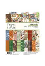 SIMPLE STORIES SIMPLE STORIES SIMPLE VINTAGE WOODLANDS 6x8 PAPER PAD 24 SHEETS