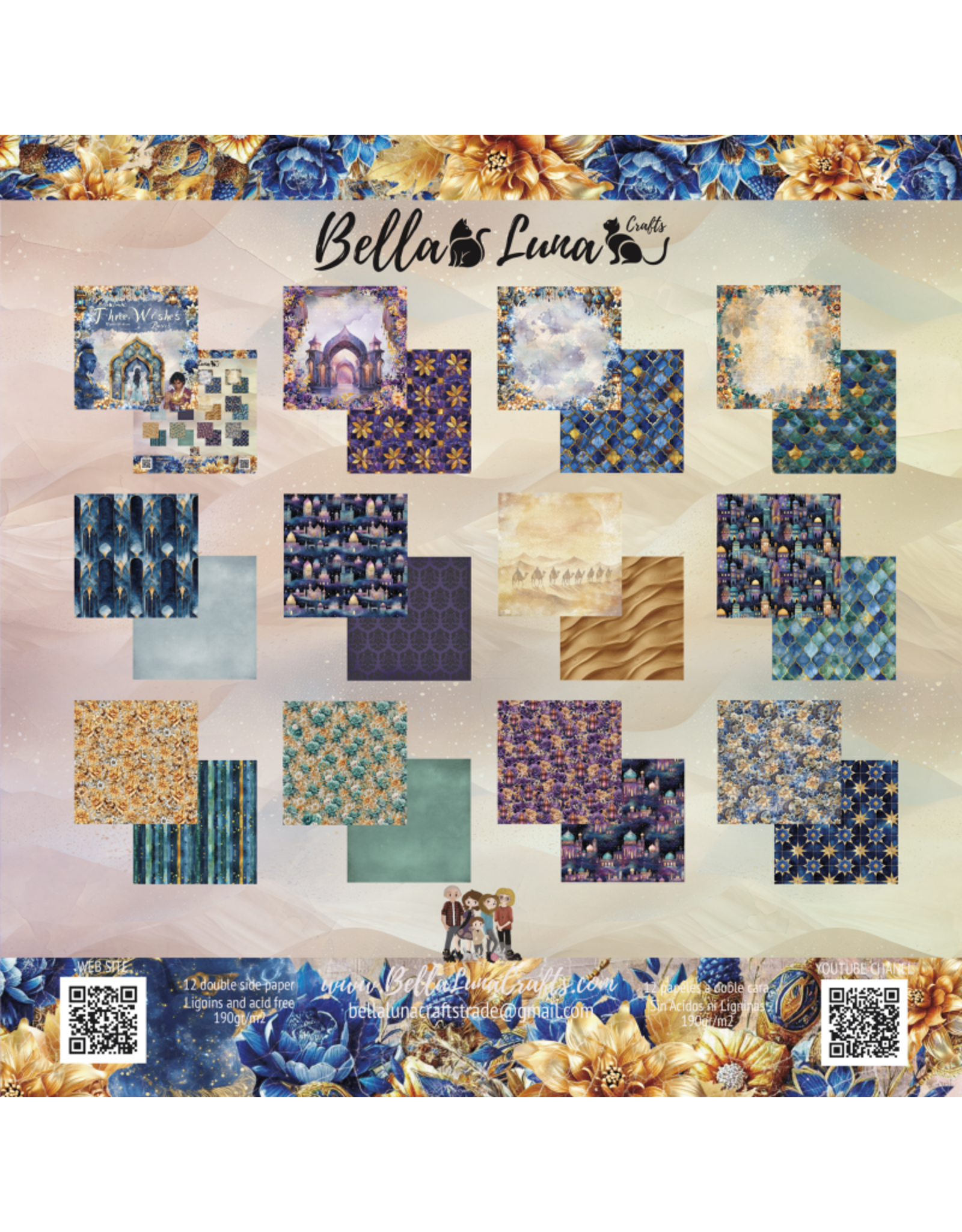 BELLA LUNA BELLA LUNA THREE WISHES BASICS 12x12 COLLECTION PACK