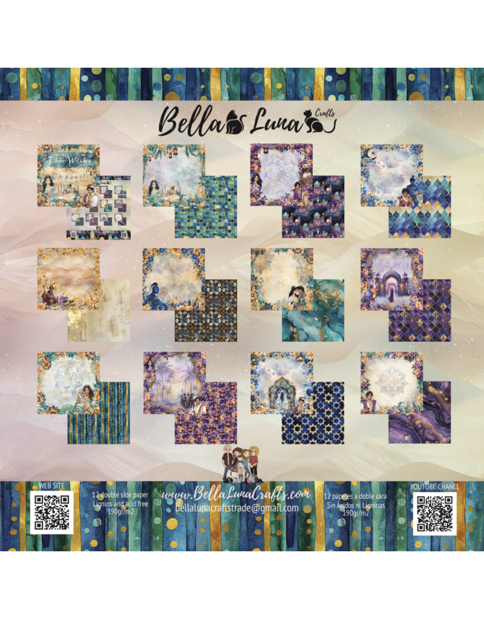BELLA LUNA BELLA LUNA THREE WISHES 8x8 COLLECTION PACK