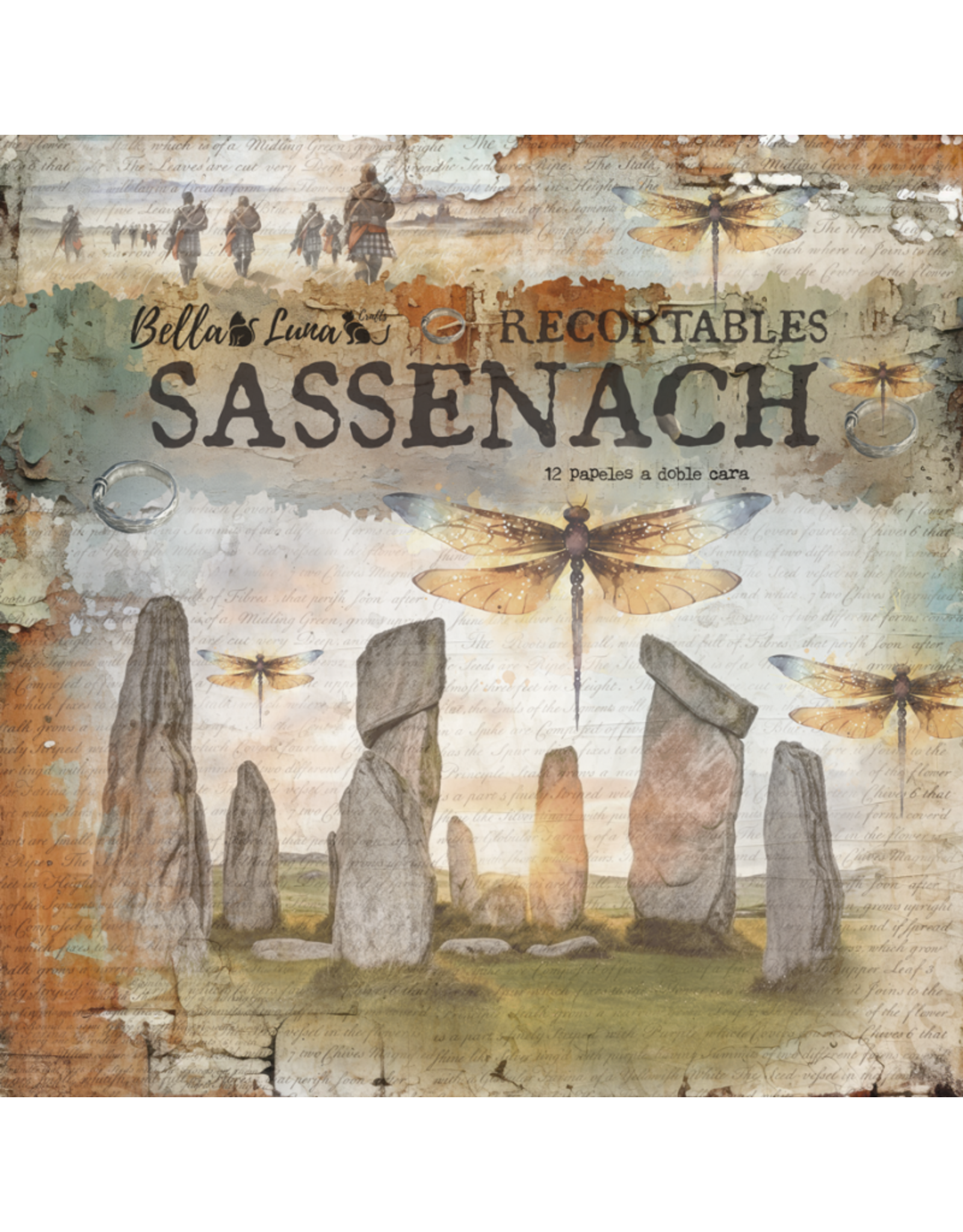 BELLA LUNA BELLA LUNA SASSENACH DIE CUTS 8x8 COLLECTION PACK