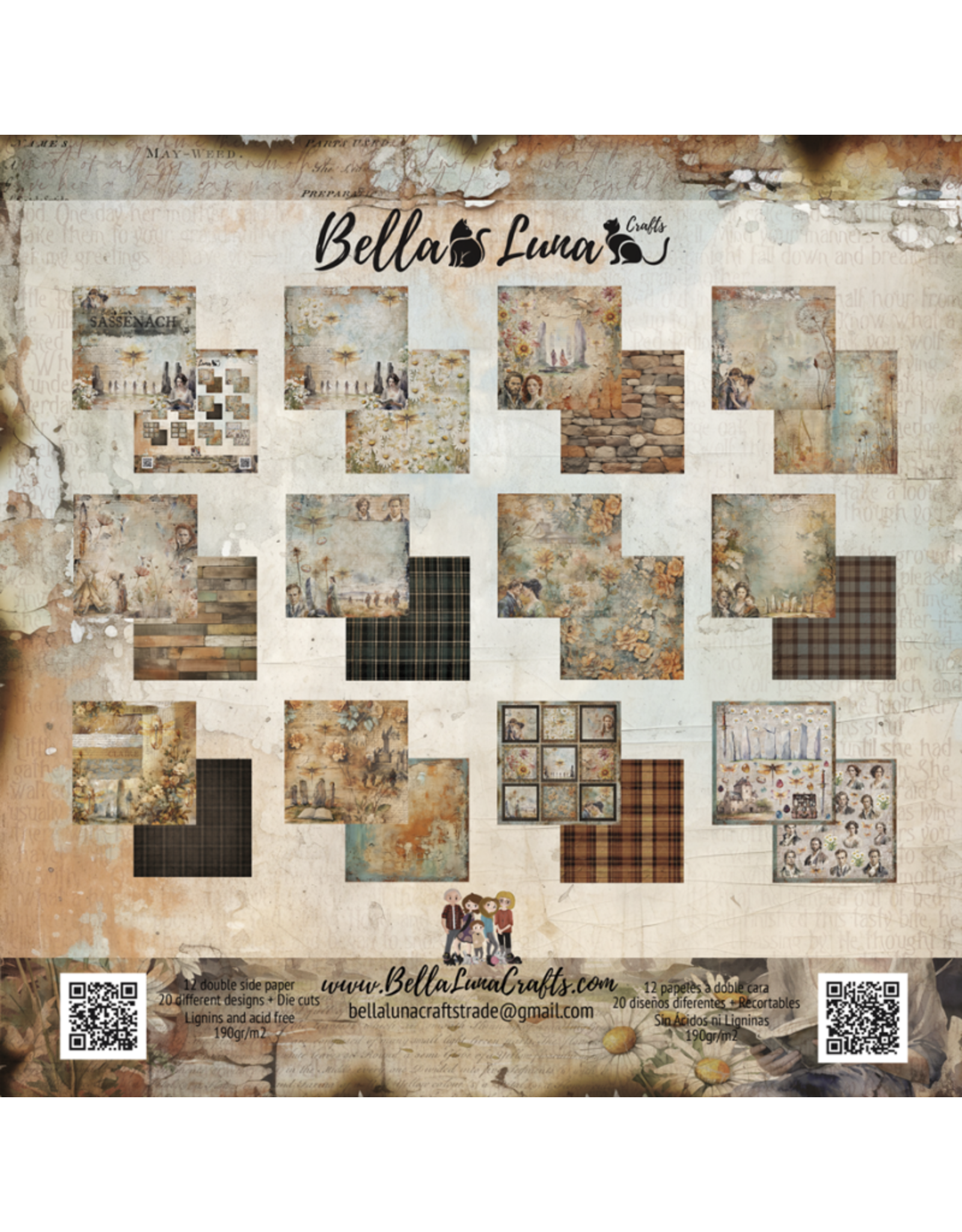 BELLA LUNA BELLA LUNA SASSENACH 8x8 COLLECTION PACK