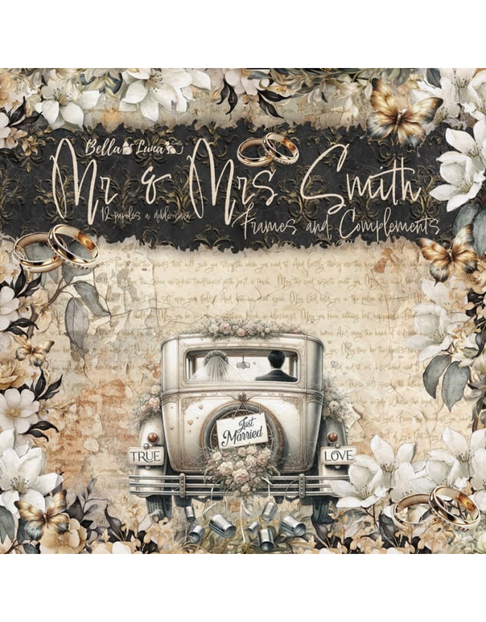 BELLA LUNA BELLA LUNA MR & MRS SMITH FRAMES AND COMPLIMENTS 12x12 COLLECTION PACK