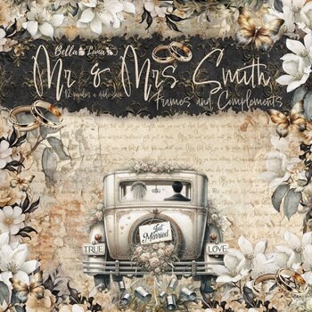 BELLA LUNA BELLA LUNA MR & MRS SMITH FRAMES AND COMPLIMENTS 12x12 COLLECTION PACK