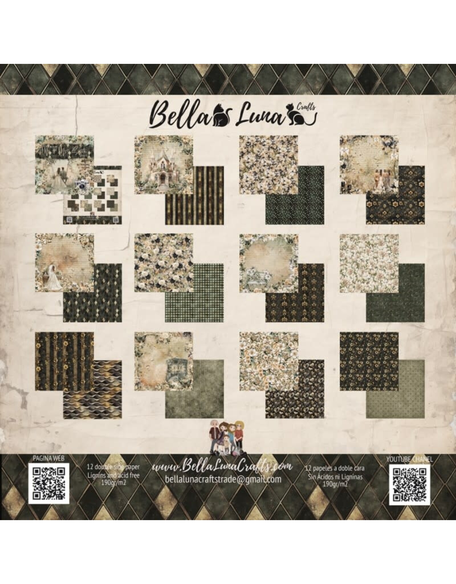 BELLA LUNA BELLA LUNA MR & MRS SMITH BASICS 12x12 COLLECTION PACK