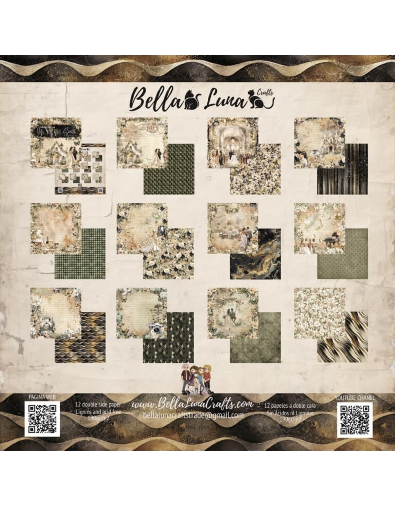 BELLA LUNA BELLA LUNA MR & MRS SMITH 12x12 COLLECTION PACK