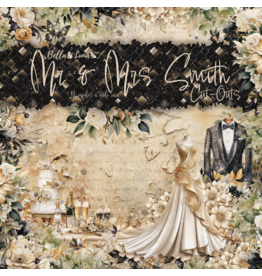 BELLA LUNA BELLA LUNA MR & MRS SMITH CUT OUTS 8x8 COLLECTION PACK