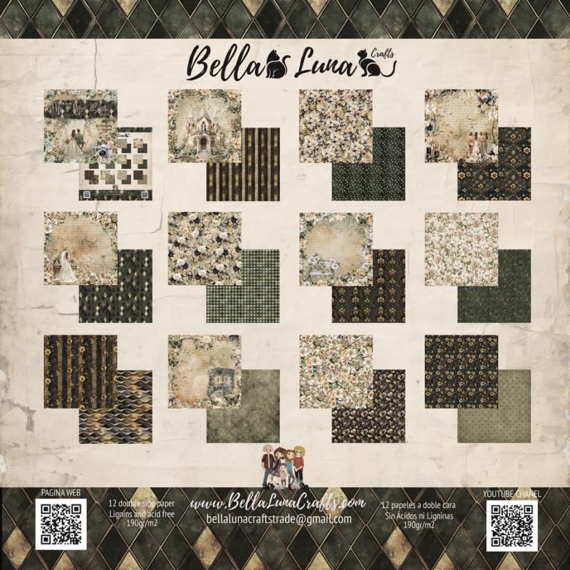 BELLA LUNA BELLA LUNA MR & MRS SMITH BASICS 8x8 COLLECTION PACK