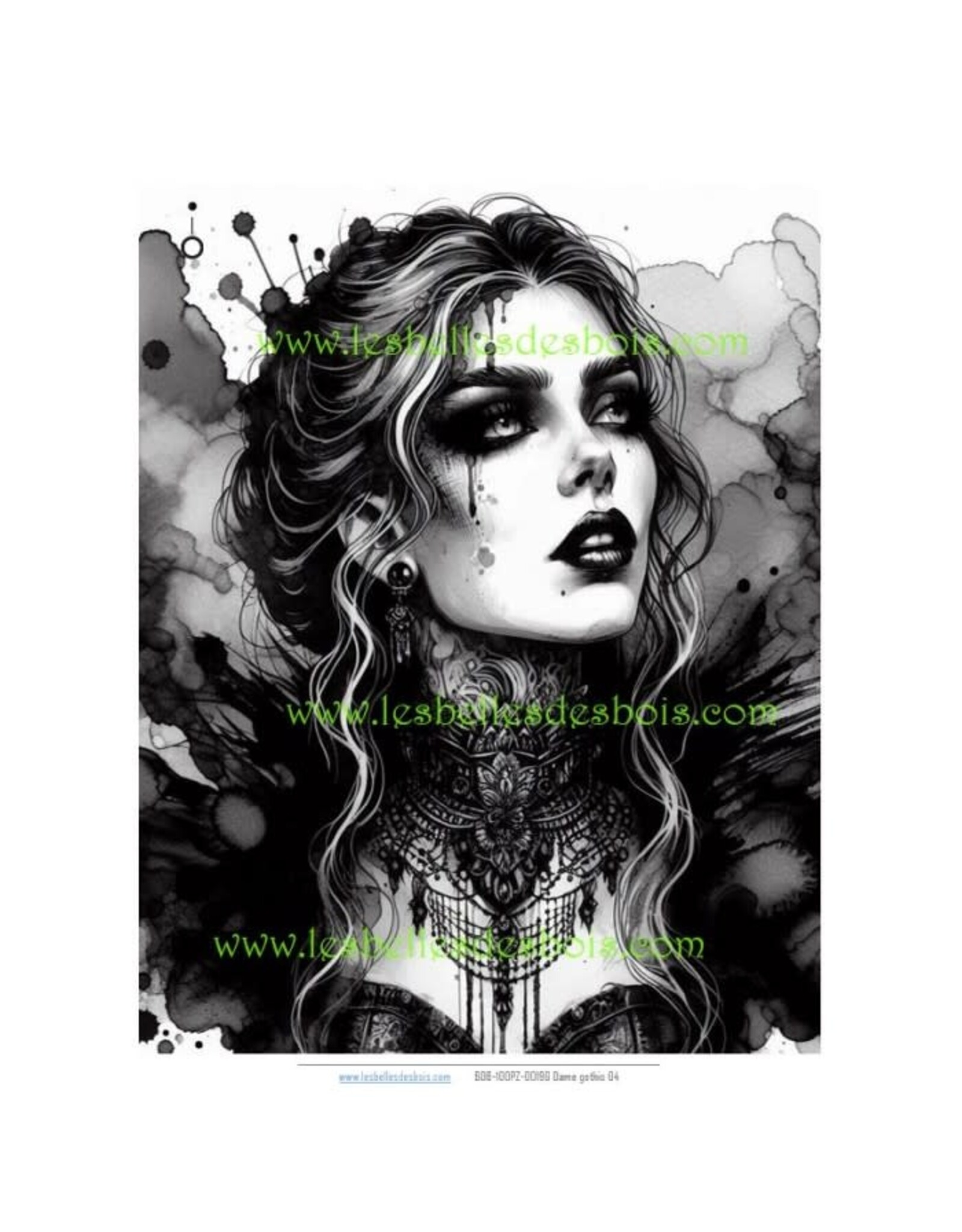 LES BELLES DES BOIS LES BELLES DES BOIS 100 DAME GOTHIC 4 RICE PAPER