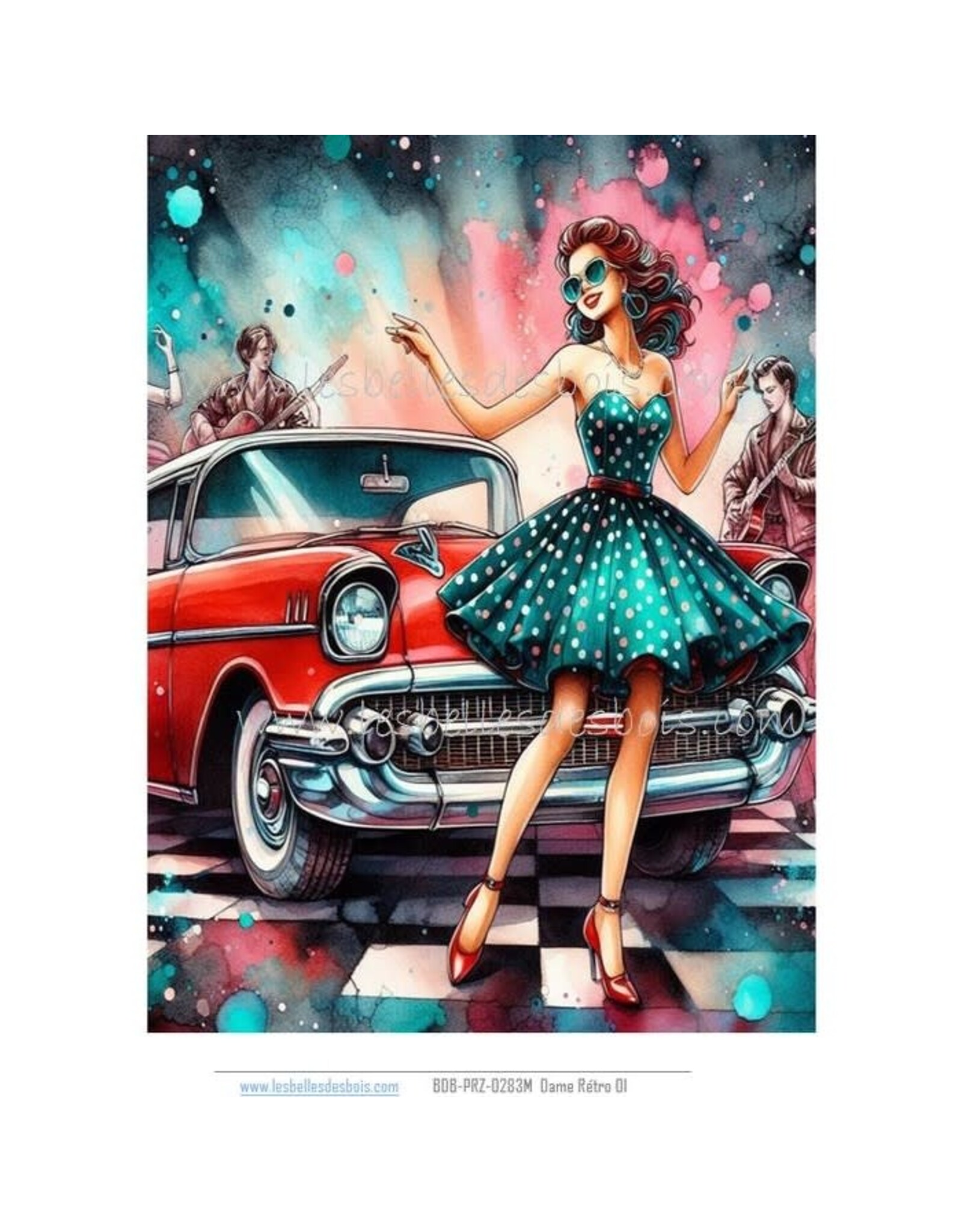 LES BELLES DES BOIS LES BELLES DES BOIS RETRO 1 RICE PAPER