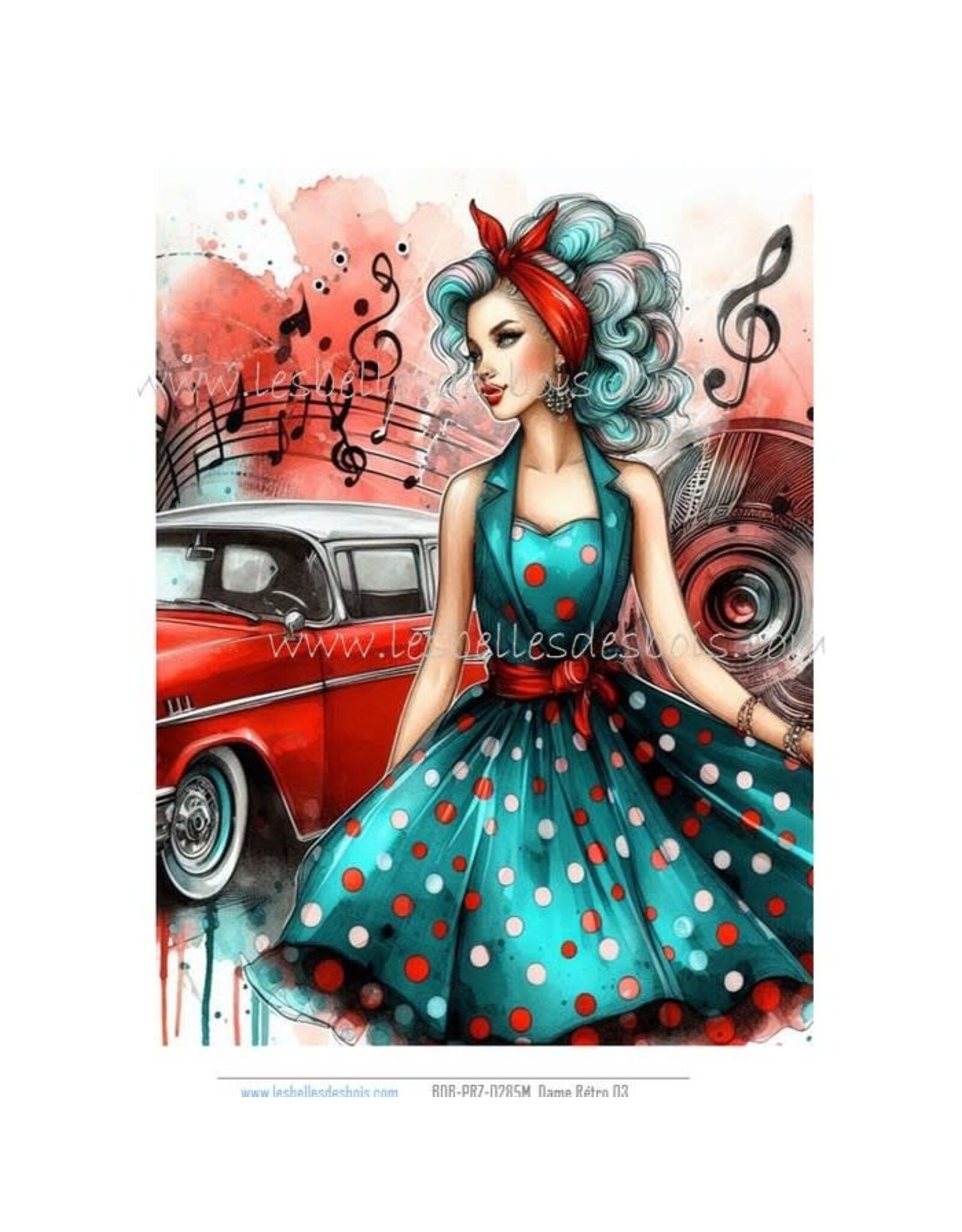 LES BELLES DES BOIS LES BELLES DES BOIS RETRO 3 RICE PAPER